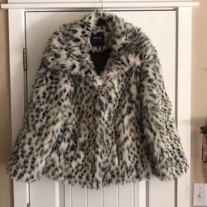 Monki Leopord White and Black Jacket